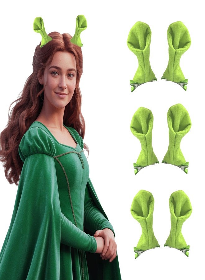 Sheliky Green Ears Headband Plush Monster Headbands Women Teens Halloween Dress Up Christmas Theme Party Costume Accessories (10) - Image 1